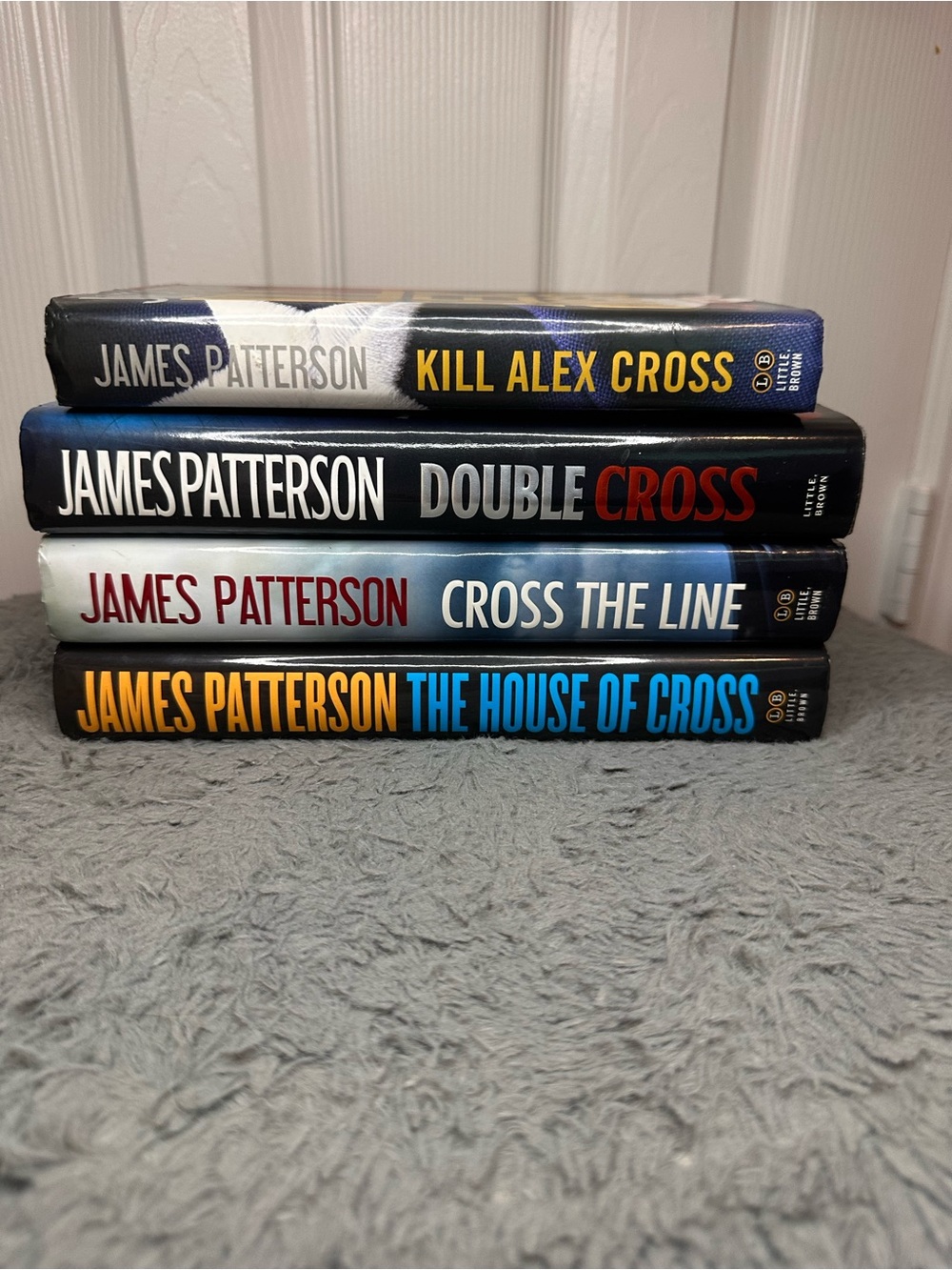 James Patterson Hardcover Novel Set - Black, Blue, White, Yellow Accent